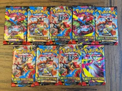 9 x Pokemon Mega Evolution Booster Packs Factory Sealed English - Image 1