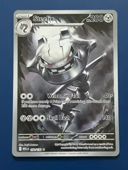 Pokemon Steelix Illustration Rare 150/132 Me01: Mega Evolution Holo NM/M - Image 1