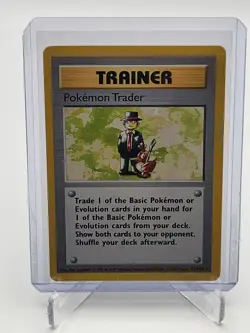 1999 Pokemon Base Set Pokemon Trader Shadowless 77/102 LP Rare Trainer TCG WOTC - Image 1