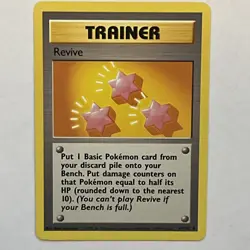 Revive - Shadowless - 89/102 Base Set - Pokemon TCG - 1999 - Image 1