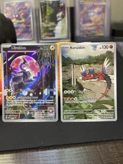 Pokemon TCG Miraidon and Koraidon Pokemon Center Stamped Promo NM #s 13/14 - Image 1