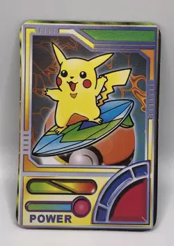 90's Pokemon Pocket Monsters Vending Sticker Marill Pikachu Power NM-MT - Image 2