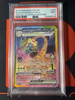 Alolan Exeggutor Ex SIR #242 PSA 9 2024 Pokemon Ssp En Mint - Image 1