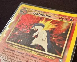 2000 Neo Genesis Typhlosion 18/111 Holo Rare WOTC Vintage Pokemon Card LP - Image 3