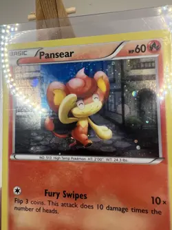 Pokemon TCG Cards Pansear XY131 Black Star Promo Holo - Image 5