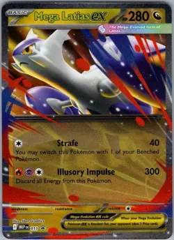 Pokemon Card Mega Latias EX 011 Black Star Promo - Near Mint - Image 1