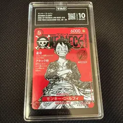 TAG 10 One Piece card Japanese Promo ST21-014 Luffy Magazine vol.20 2 - Image 1