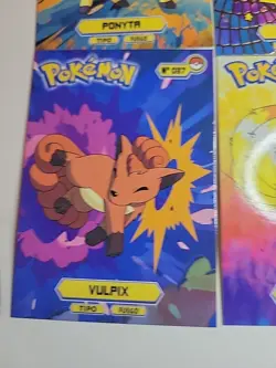 Rapidash Vulpix Ninetails Line Holo Pokemon Attacks Cards Top Peru Card Set - Image 4