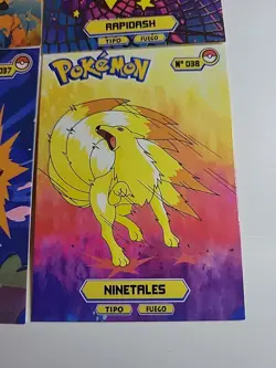 Rapidash Vulpix Ninetails Line Holo Pokemon Attacks Cards Top Peru Card Set - Image 5