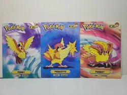 Pidgeot Pidgeotto Pidgey Line Pokemon Attacks Cards Top Peru Card Set - Image 1