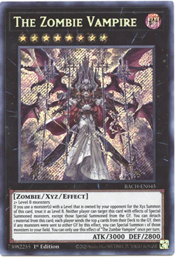 The Zombie Vampire - BACH-EN045 Secret Rare 1st Edition Yu Gi Oh TCG Card - Image 1