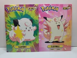 Clefairy Clefable Line Pokemon Attacks Cards Top Peru Card Set - Image 1