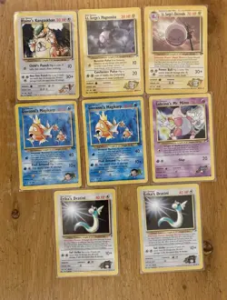 Pokemon - Gym Heroes / Gym Challenge lot of 8 pokemon cards - Image 1