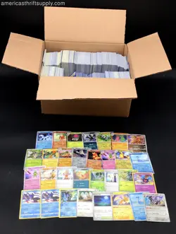 16.5 Lbs. Lot Of Pokemon Cards. Medium Box, Unsorted - Image 1