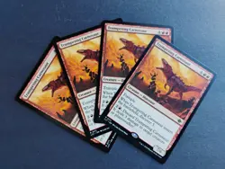 Trumpeting Carnosaur; Lot of 4; The Lost Caverns of Ixalan - Image 1