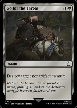 4 x Go for the Throat - Universes Beyond: Assassin's Creed - Light Play - MTG - Image 1