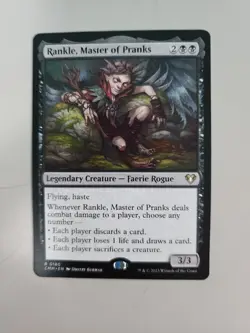 MTG Rankle, Master of Pranks Commander Masters 0180 Regular Rare - Image 1