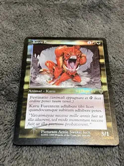 MTG MAGIC THE GATHERING RAGING KAVU FURENS FOIL LATIN INVASION 2000 PRERELEASE - Image 1