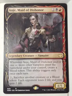 Anje, Maid of Dishonor- Showcase- Innistrad: Crimson Vow Magic the Gathering MTG - Image 1