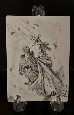 MTG Swords to Plowshares FOIL Special Guest NM Signed Artist Proof with Sketch - Image 2