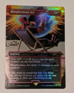 MTG *FOIL* Secret Lair BLASPHEMOUS ACT NM - Image 1
