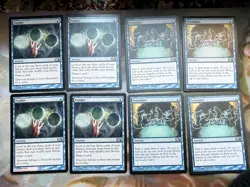 4x Ponder M10 (1 Color Misprint) + 4x Preordain • Mtg (1943) - Image 1