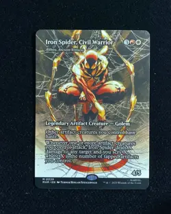 2025 Magic The Gathering MTG Marvel Borderless Iron Spider Civil Warrior GAV - Image 1