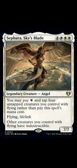 ✨Custom Sephara, Sky's Blade - Angels Tribal -EDH Deck + FREE Angel Sleeves 😇 - Image 1