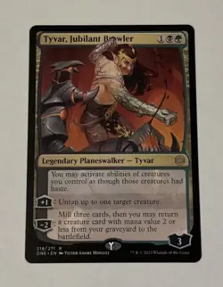 MTG Tyvar, Jubilant Brawler - Phyrexia All Will Be One LP - Image 1