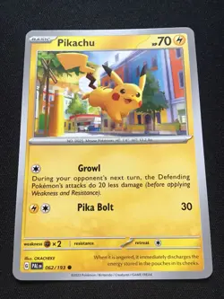 Pokemon Card Paldea Evolved Pikachu 062/193 Near Mint - Image 2