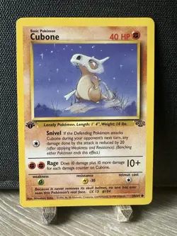 1999 Pokemon Base Set Cubone 50/64 Jungle- 1st Edition - Image 1