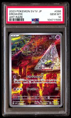 PSA 10 Drowzee 086/078 Pokemon Sv1V-Violet Ex Japanese 2023 Art Rare - Image 1