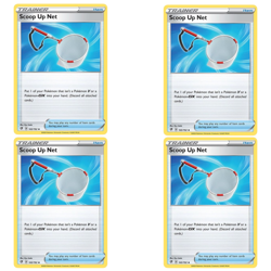 Scoop Up Net 165/192 Playset x4 Sword & Shield Rebel Clash Trainer Pokemon NM - Image 1