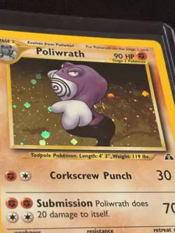 Vintage Pokemon Holo Lot ✨ Poliwrath, 2× Ursaring, Politoed - Neo Discovery WOTC - Image 3