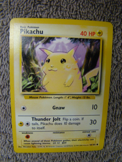 Pokemon Base Set 4th Print 1999-2000 Pikachu NM - Image 1