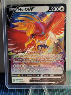 Pokemon TCG- Silver Tempest- Ho-Oh V 140/195 Holo Ultra Rare (NM/M) - Image 1