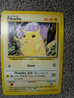 Pokemon Base Set 4th Print 1999-2000 Pikachu NM - Image 1