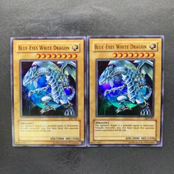 NM 2 card Blue-Eyes White Dragon JMP-001 Ultra Rare YuGiOh 1180 - Image 1