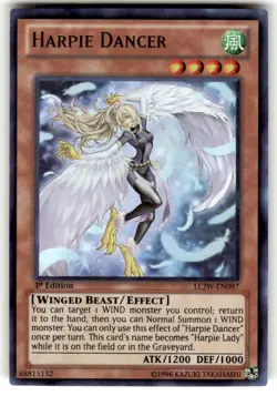 LCJW-EN097 Harpie Dancer Ultra Rare 1st Edition NM Yugioh Card - Image 1