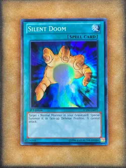 Yugioh Silent Doom LCJW-EN071 Super Rare 1st Ed NM - Image 1