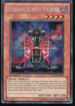 Yu-Gi-Oh TCG Duelist Revolution #DREV-EN099 Stygian Street Patrol Secret Rare - Image 1