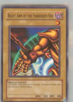 Yu-Gi-Oh Dark Beginning 1 Right Arm of the Forbidden One #DB1-EN137 NM or Better - Image 1