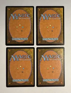 4 x Anthologies Erhnam Djinn MTG Cards Signed by Artist Ken Meyer Jr. NM/M 1998 - Image 2