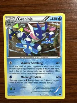 Greninja Rare Cracked Ice Holo Card XY BREAKpoint 040/122 Pokemon TCG 2016 - Image 1