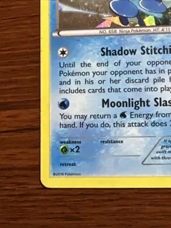 Greninja Rare Cracked Ice Holo Card XY BREAKpoint 040/122 Pokemon TCG 2016 - Image 5
