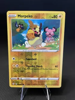 Morpeko 36/72 Reverse Holo Shining Fates Pokemon Card Near Mint - Image 1