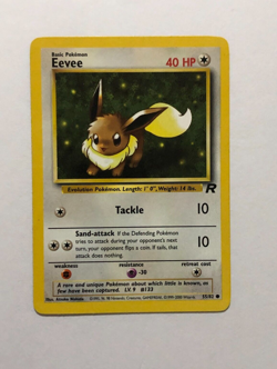 Pokemon Card Team Rocket Eevee 55/82 Excellent Condition - Image 1