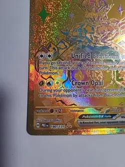 Pokemon 2024 SV Prismatic Evolutions Terapagos EX Holo Card 180/131 Full Gold - Image 5
