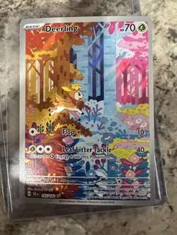 Pokemon TCG Deerling Card 165/162 Temporal Forces Full Art Holo - Image 1