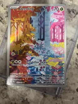 Pokemon TCG Deerling Card 165/162 Temporal Forces Full Art Holo - Image 5